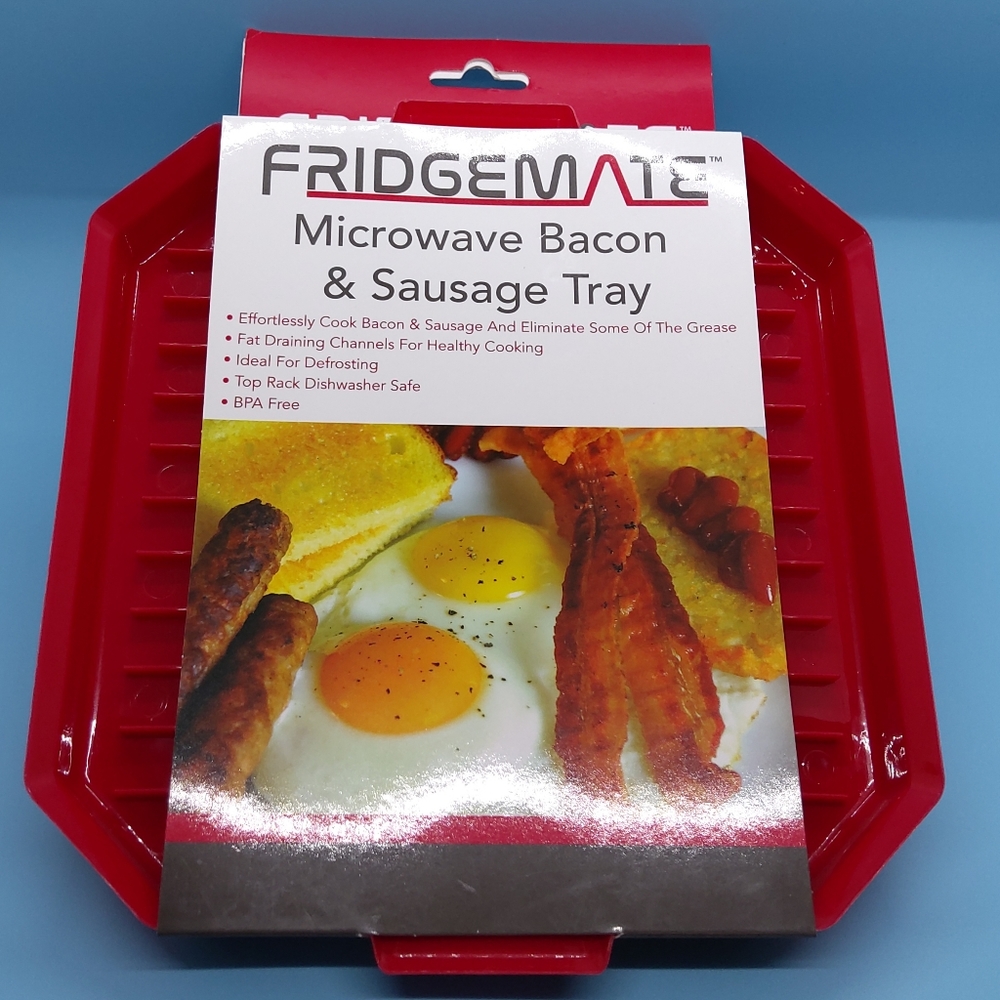 FRIDGEMATE Microwave Bacon & Sausage Tray NEW